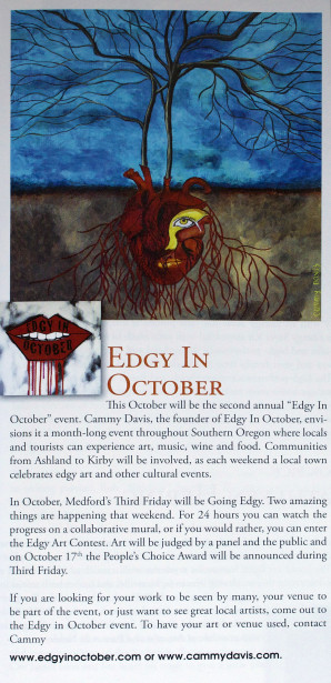 Edgy in October in Southern Oregon Magazine