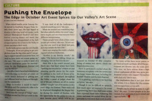 Rogue Valley Messenger Article about Cammy Davis and Edgy in October