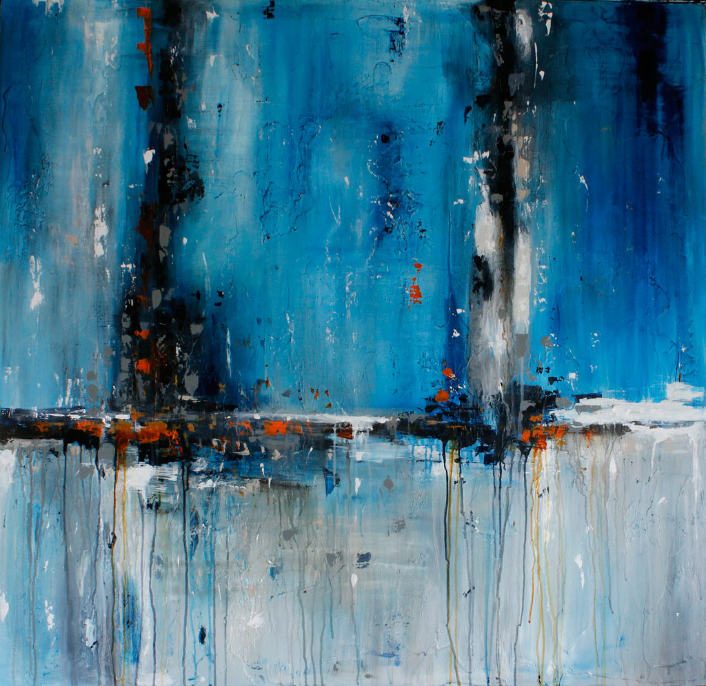 Painting about Longing, the Ocean, Lost Love, Abstract, Contemporary