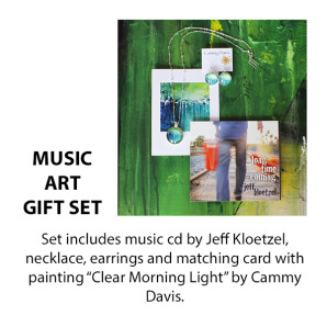 CD by Jeff Kloetzel, Necklace, Earrings, Card by Oregon Artist Cammy Davis