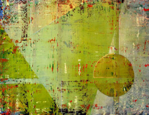 Green Yellow, Ochre, Abstract Painting